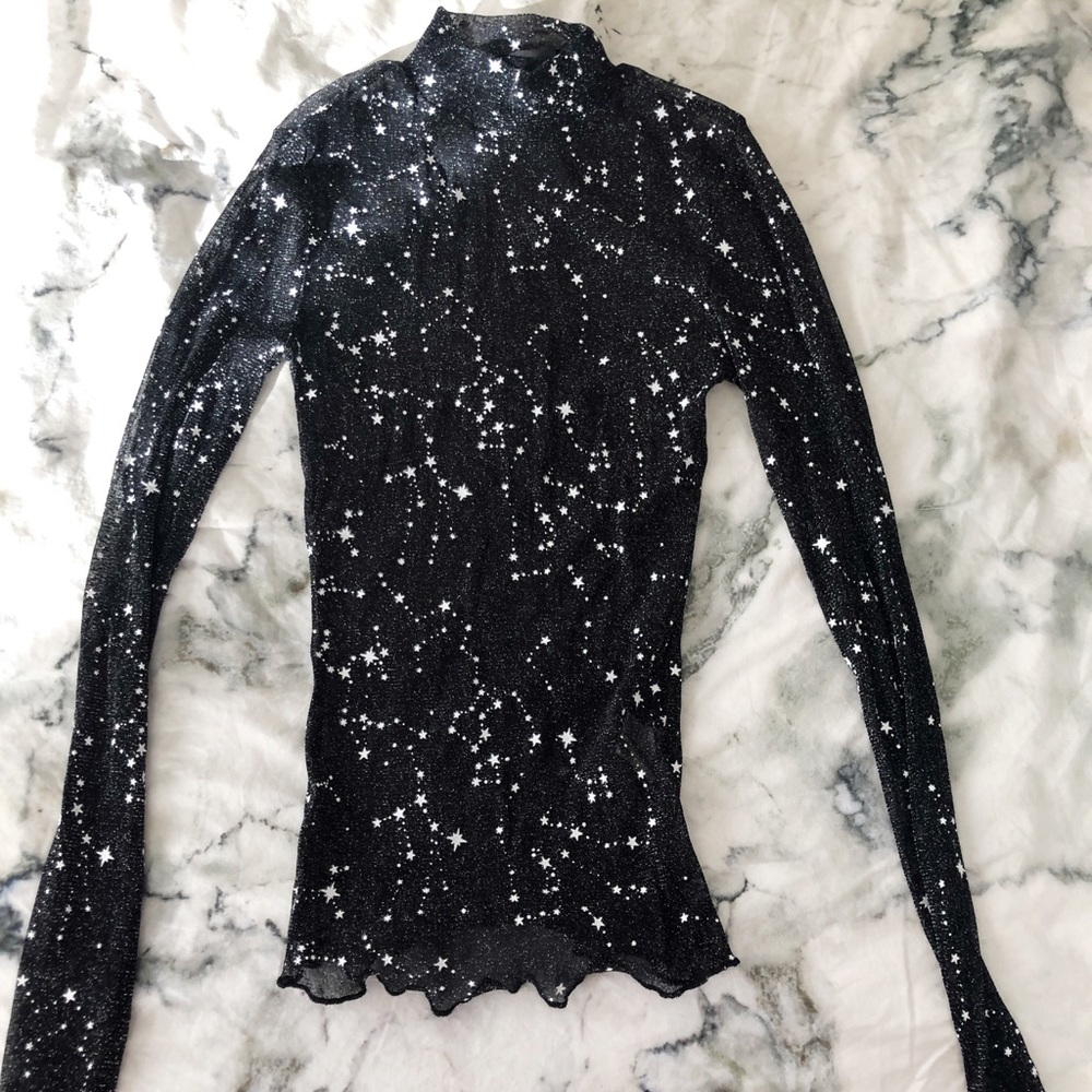 Princess Polly Star Mesh Top